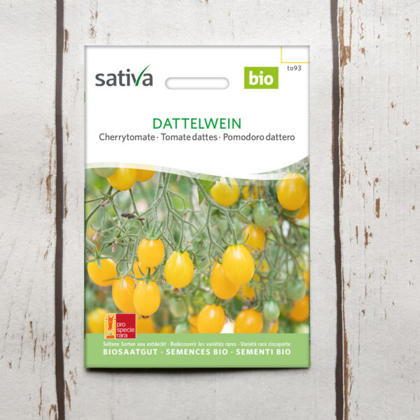 Cherrytomate DATTELWEIN Bio-Saatgut von Sativa